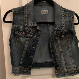 Denim vest,  juniors large